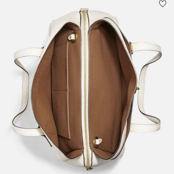 Authentic COACH 1941 Pebbled leather 3 compartments turnlock carryall/tote/Crosb - Picture 4 of 12